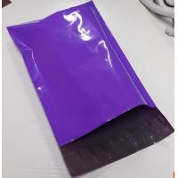 China Printing Packaging Poly Bags , Purple Plastic Poly Mailer Bag on sale