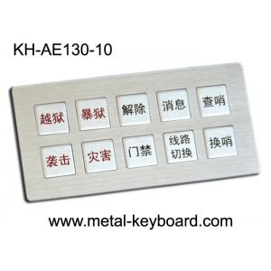China IP65 Rugged Full Metal Keyboard Kiosk with customized layout design 10 Keys supplier