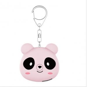 Panda Personal Keychain Alarm Bluetooth Rechargeable USB Pink White Blue