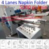 China Four Decks Automatic Lunch Napkin Folding Machine 5200pc/min Beverage Napkin Machine wholesale