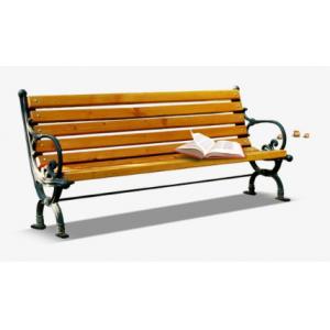 Anti Corrosion Bamboo Park Bench Easy Cleaning Antique Style With Long Using Life