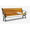 Anti Corrosion Bamboo Park Bench Easy Cleaning Antique Style With Long Using