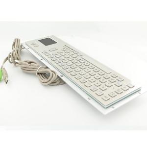 China Wired Industrial Keyboard With Touchpad US Layout Front Panel Dimension 392 X 110 Mm supplier