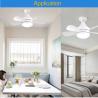 China wholesale    Dimmable Lamp E27 Socket LED Bulb 5 Blade Fan Light Led Bulb With Fan wholesale