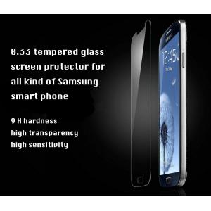 0.33mm 9H ultra clear shatter-proof tempered glass screen protector for samsung