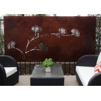 China Modern Corten Steel Rusty Metal Wall Sculpture Art Panel , Metal Sculpture Wall Art on sale