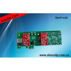 China SinoV-TDM400E 4fxs/fxo pci-e asterisk AEX Tribox digital cards support 2U classis supplier