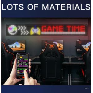 China Bluetooth Connection Flexible LED Matrix 52.36x7.56in PU FPCB Material Remote Control wholesale