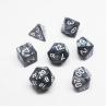 Комплект костей из полицветной смолы#Rpg#Dnd#Coc Marble Pattern Preminum и Luxury