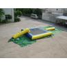 Square Trampoline Combo With Slide Inflatable Water Sports Games With High