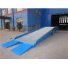 China Adjustable Loading Dock Ramp Mobile Loading Ramp With Manual Hydraulic Pump wholesale