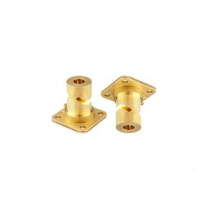 Custom OEM CNC Brass Parts Brass Flange Bushing Powder Coating