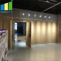 China Office Decoration Movable Partition Wood Folding Partition Walls For Conference Hall on sale