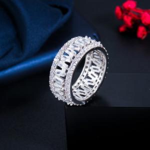 Modian Authentic 925 Sterling Silver Simple Love AAAAA Zirconia Sparkling Finger Ring For Women Female Wedding Jewelry