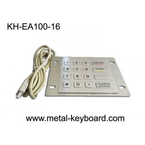 China 16 Keys Industrial Metal Keyboard with Rugged Stainless Steel Material supplier