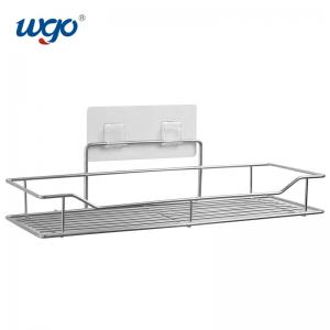 35.5cm Silver Color WGO Washable Bathroom Shower Caddy Clear Accessories Set