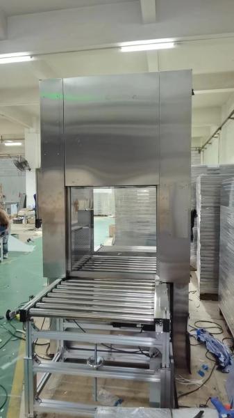 PLC Clean Room Decontamination Pass Chamber With Conveyor Line For Material Transfer