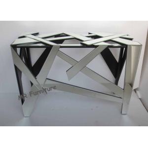 China Antique Mirrored Console Table Geometry Design 112 * 40 * 76cm Size wholesale