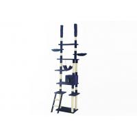 China Adjustable Height Cat Scratching Tree , Stylish Cat Tree With Auxiliary Stairs on sale