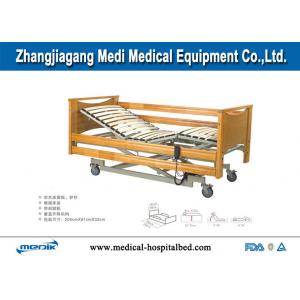 Adjustable Home Care Beds With Central Locking Casters Remote Handset