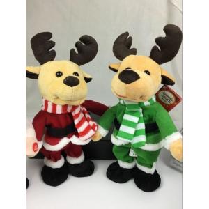 China Lovely Dancing Music Plush Toys , Christmas Electronic Stuffed Animals supplier