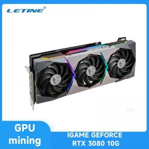 Exploitation Rig Graphics Card de Graphic Card IGAME GEFORCE RTX 3080 10G ZEC LTC etc. de mineur de LETINE