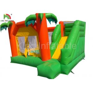 China Rainforest theme 0.55mm PVC Funny Inflatable Jumping Castle For Children / Adult supplier