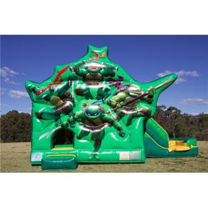 China Commercial Teenage Mutant Ninja Turtles Dual Slide Combo Jumping Castle For Party Custom Size supplier