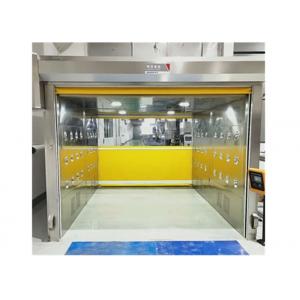 Cargo Air Shower Tunnel With PVC Fast Shutter Roller Door 304 SUS Cabinet