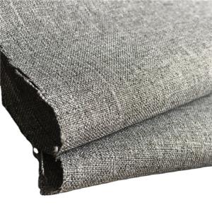 600D Grey Melange Polyester Cation Fabric for Baby Stroller Parts Density 23*21