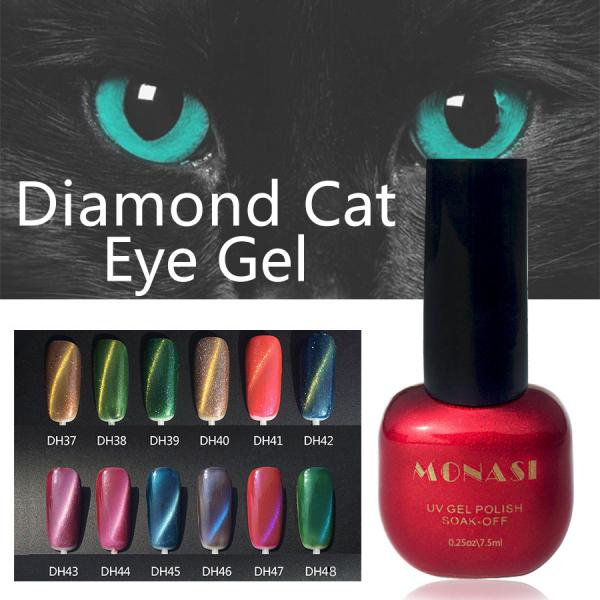 DIY 3D magnetic cats eyes for nail gel polish magical cat eye magnets