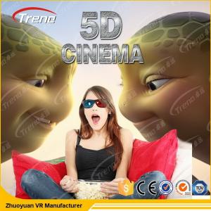 Hydraulic Amusement Park 5D Movie Theater 6 Pistons With Electric Seat Platform