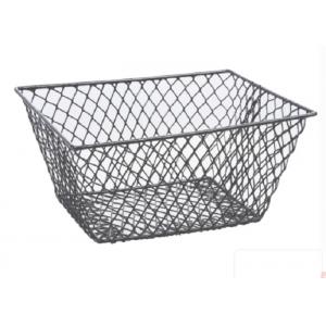 Plain Weave 300mm Length 200mm Width Wire Mesh Storage Baskets