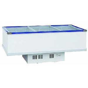 Electrical Commercial Display Refrigerator , Glass Doors Chest Freezer 1035L Capacity,Saving Energy Display Freezer