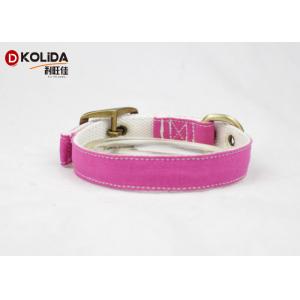Pin Buckle Nylon Dog Collars Durable High Tensile Strength For Large Dogs
