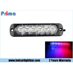 6 LED LED Warning Lights , Red / Blue Car Led Emergency Light Bar
