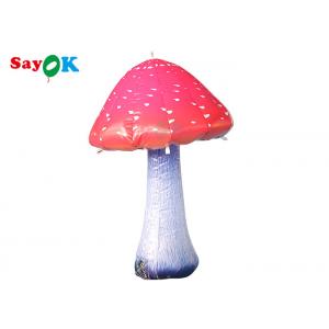 China Outdoor Advertising Led 1m Large Inflable Mushroom For Easter supplier
