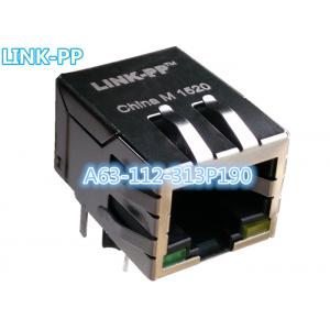 China A63-112-313P190 Modular Connectors / 8P8C MAGNETIC JACK W/ LED LPJ0012HDNL wholesale