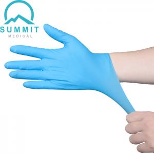 China 4g Disposable Examination Gloves , 0.1mm Medical Examination Nitrile Gloves supplier