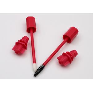 China Red Plastic Spout Nozzle With Brush For Lipstick Sacket Or Mascara Bag supplier