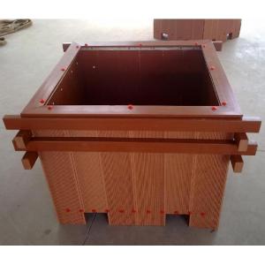 China WPC Outdoor Furniture , Environmental Squre Anti-UV PVC Flower and Tree Box supplier