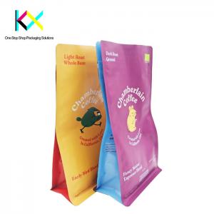 Easy Tear 500g Coffee Packaging Bags Resealable Zipper With Valve