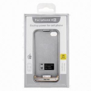 China Black / White External Iphone4 / Iphone 4S Battery Backup Power Case with 1600MAH / 3.7V supplier