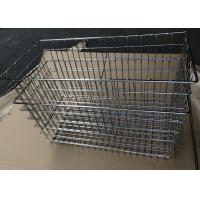 China Stainless Steel 304 Welded Wire Storage Basket / Kitchen Drawer Basket on sale