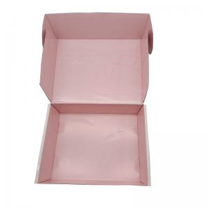 China Custom Order Pink Cardboard Paper Postal Boxes for Environmentally Friendly Packaging supplier