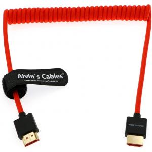 China 8K 2.1 Full HDMI Braided Coiled Cable For Atomos Ninja-V 4K-60P Record From Z-CAM For Canon-C70 For Sony A7S3,A9,A74 supplier