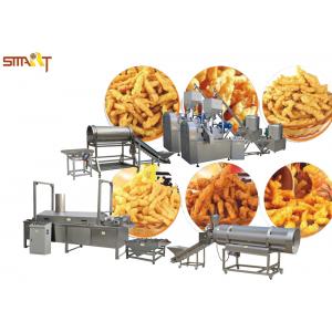 PLC Kurkure Extrusion Snacks Food Machinery With 150 Kg/H