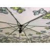 21 Inch 8 Ribs Flower Foldable Umbrella Polyester / Pongee Fabric Customized