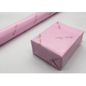 120gsm 75cm Gift Wrapping Paper Rolls , Pink Xmas Wrapping Paper