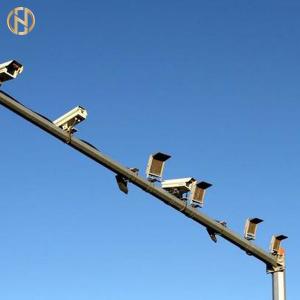 10-35M Height CCTV Camera Pole  Galvanized Steel Security Camera Pole